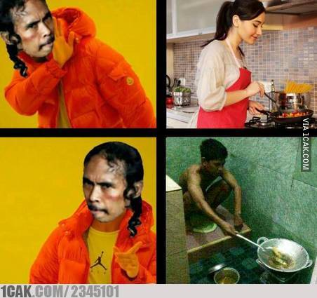 9 Meme lucu ketika cowok masak ini bikin tersenyum ngenes