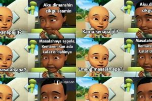 10 Meme lucu Ijat teman Upin Ipin ini bikin ketawa mules