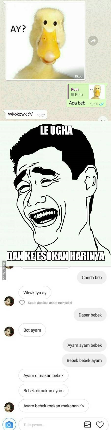 11 Chat lucu awalnya nggak jelas ini endingnya baper