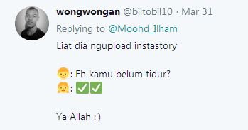 10 Cuitan lucu 'eh kamu belum tidur' ini endingnya kocak abis