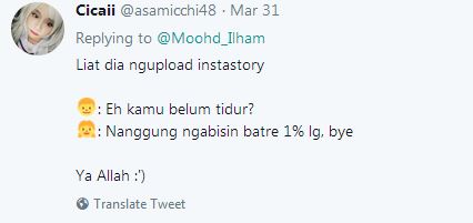 10 Cuitan lucu 'eh kamu belum tidur' ini endingnya kocak abis