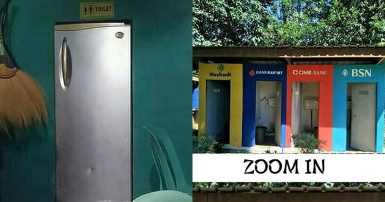 11 Desain  pintu  toilet ini nggak biasa bikin ketawa tepuk 