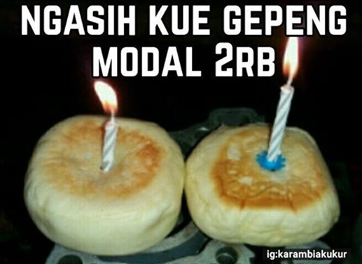 10 Foto lucu syukuran low budget ini kreatif banget