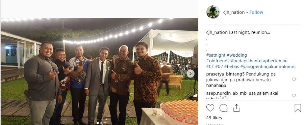 17 Potret bukti beda pilihan capres tetap berteman, rukun terus