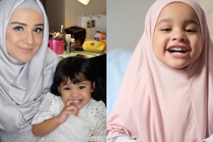 8 Potret Hawwa putri Shireen Sungkar pakai hijab, imut abis