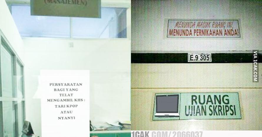 12 Pengumuman absurd di kampus ini bikin senyum kesel