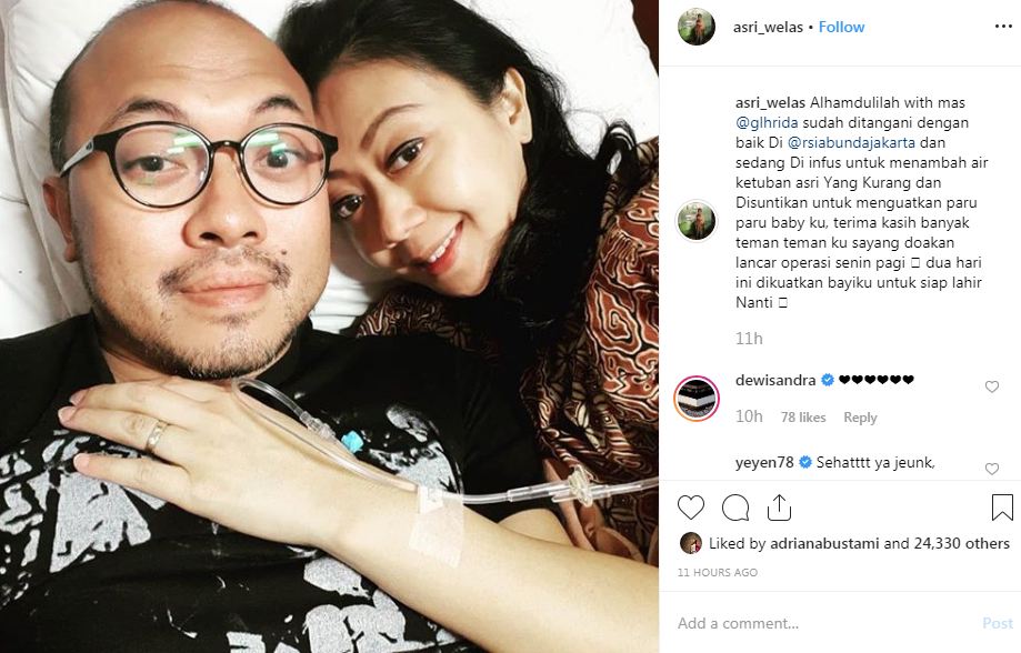 Senyuman Asri Welas usai kabarkan janin sehat, bikin haru
