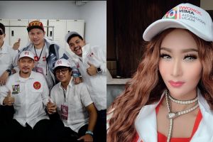 11 Gaya seleb ikut kampanye akbar Jokowi di GBK, serba putih