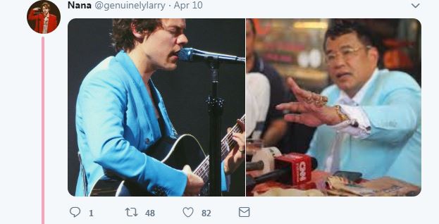 12 Cocoklogi gaya busana Hotman Paris & Harry Styles, kocak abis