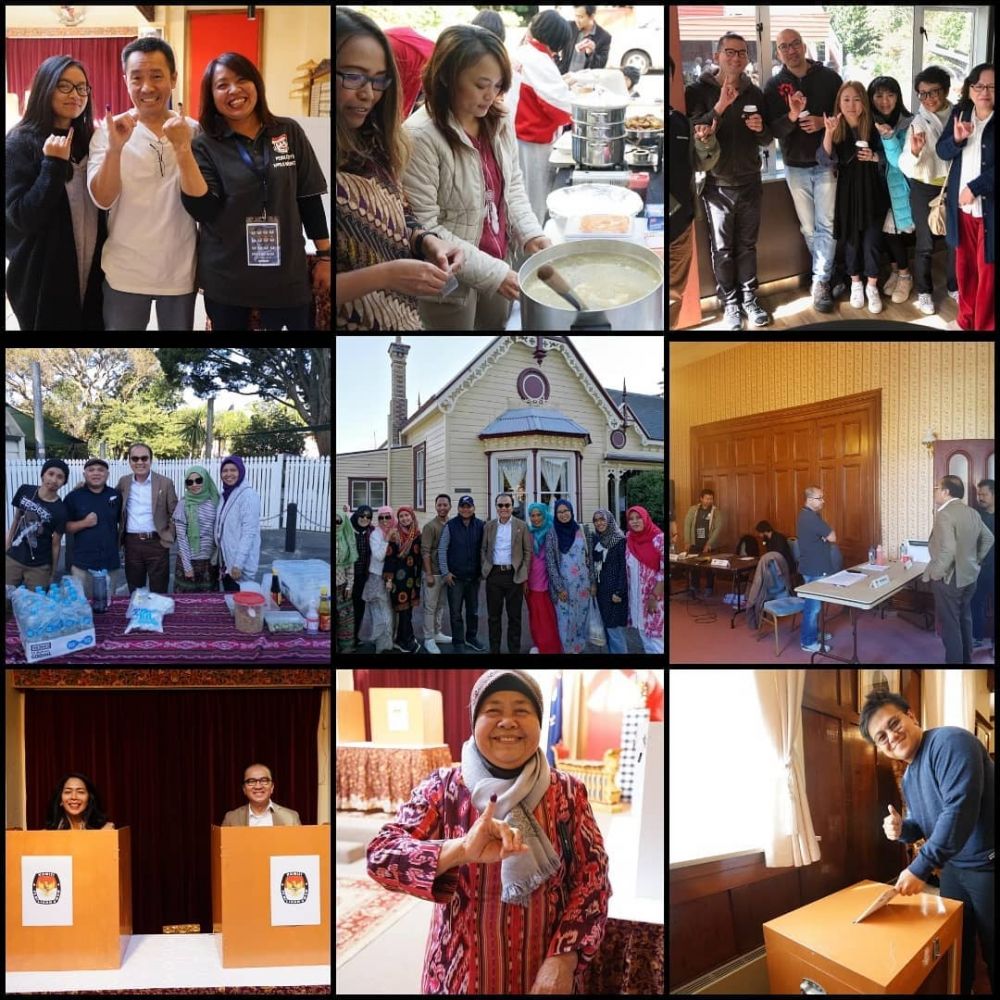 15 Potret pemungutan suara di luar negeri, berlangsung tertib