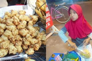 Bikin terenyuh, bocah kelas 4 SD ini jual gorengan sampai malam