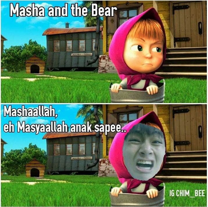 8 Meme lucu Masha and the Bear ini bikin tepuk jidat
