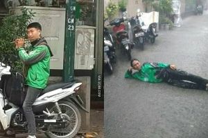  11 Tingkah absurd driver ojek online nunggu pelanggan, kocak