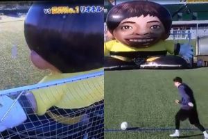 Kemampuan Lionel Messi lawan robot raksasa ini bikin takjub