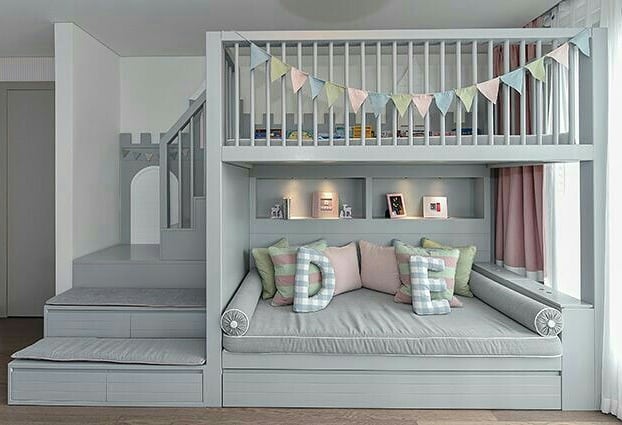 20 Desain tempat tidur tingkat, simpel dan nyaman