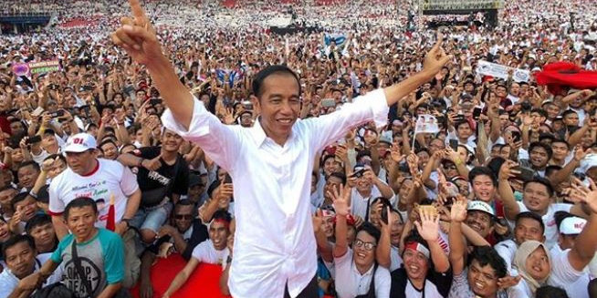 Ditanya sehabis nyoblos, Jokowi: Rasanya plong