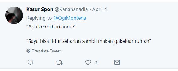 10 Cuitan lucu 'Apa kelebihan anda' ini kocaknya bikin tepuk jidat