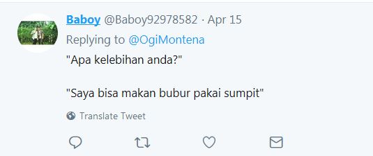 10 Cuitan lucu 'Apa kelebihan anda' ini kocaknya bikin tepuk jidat