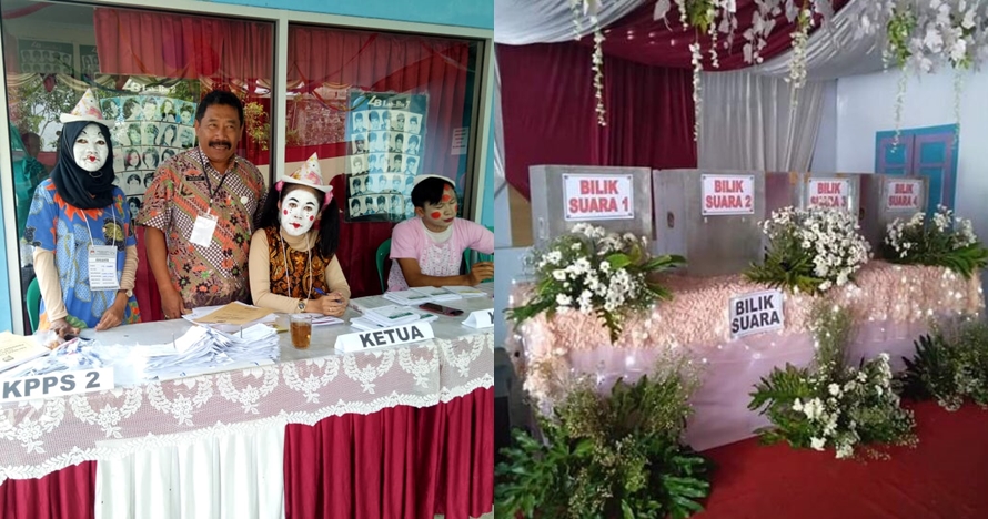 9 TPS dengan dekorasi & kostum unik, bikin semangat nyoblos