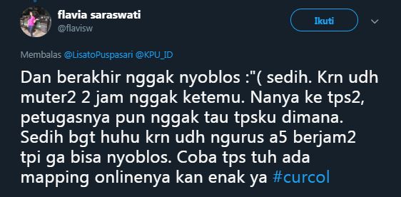 10 Cuitan lucu nggak bisa coblos, endingnya bikin baper