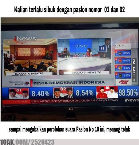 11 Meme lucu memantau quick count ini menggelitik abis