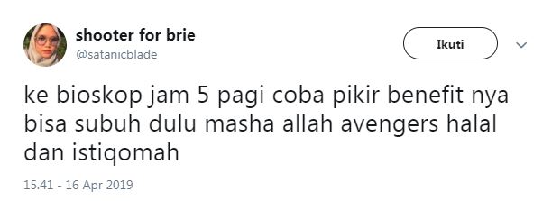 10 Cuitan lucu Avengers: Endgame tayang jam 5 pagi bikin tepuk jidat