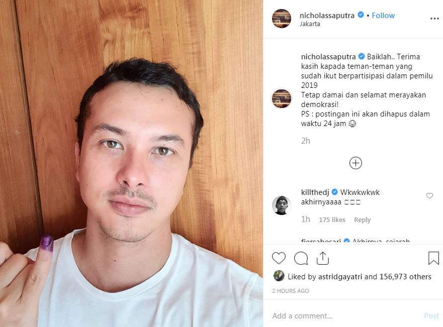 Aksi 6 seleb tanggapi viral selfie Nicholas Saputra ini kocak