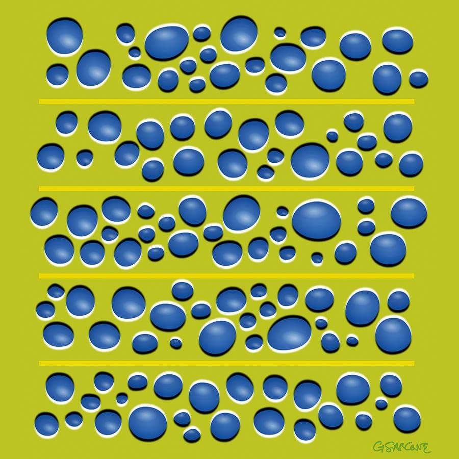10 Potret ilusi optik ini bikin gambar terlihat bergerak