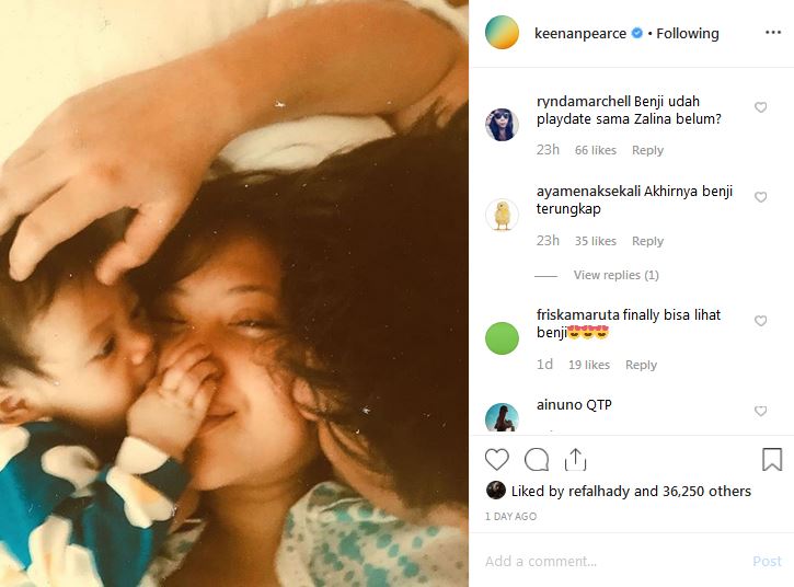 Keenan Pearce unggah foto putranya, wajahnya jadi sorotan