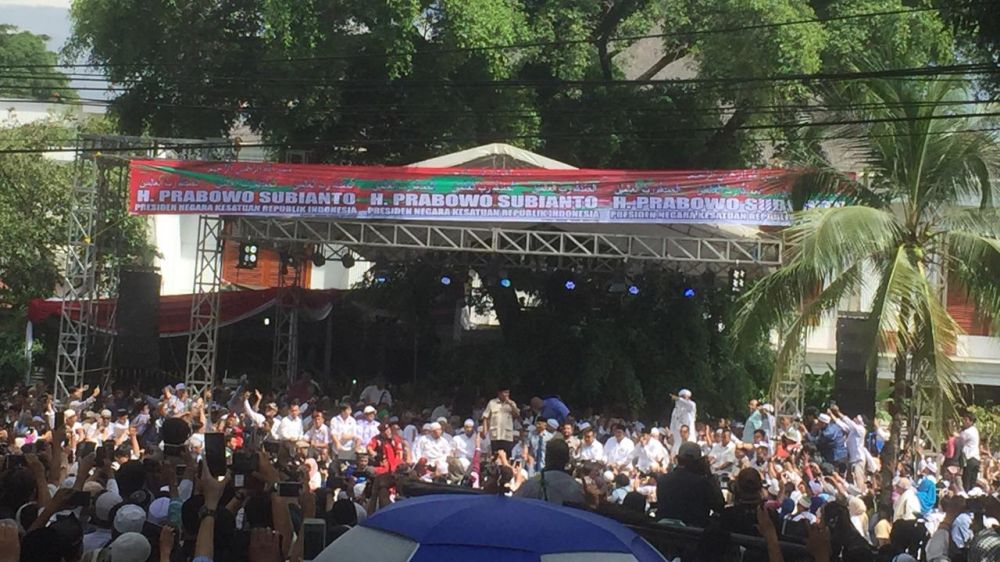 Tanpa Sandi, ini 9 momen syukuran klaim kemenangan Prabowo