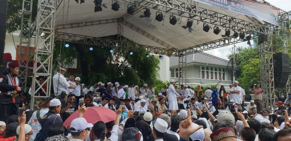 Tanpa Sandi, ini 9 momen syukuran klaim kemenangan Prabowo