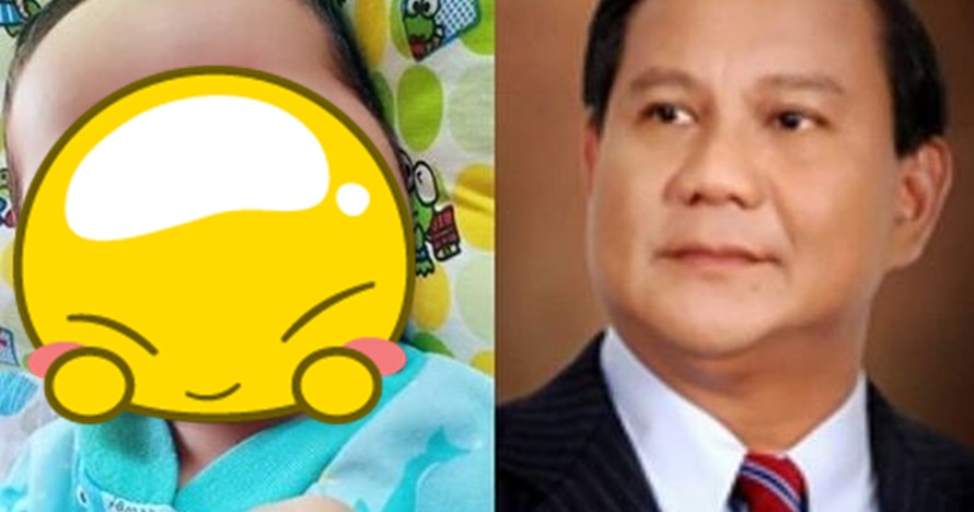 Viral bayi mirip dengan Prabowo, didoakan warganet jadi presiden