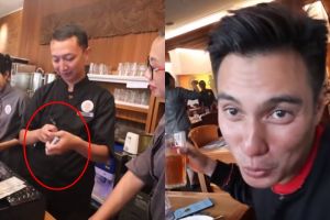 Makan di restoran mahal, Baim Wong bayar pakai pecahan Rp 2.000