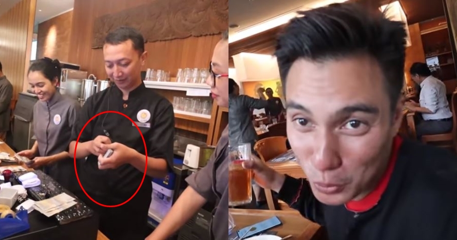 Makan di restoran mahal, Baim Wong bayar pakai pecahan Rp 2.000
