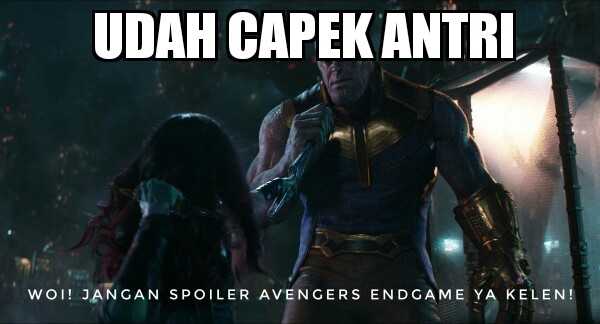 12 Meme lucu perjuangan dapat tiket Avengers: Endgame, bikin geli
