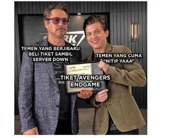 12 Meme lucu perjuangan dapat tiket Avengers: Endgame, bikin geli