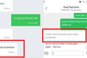 12 Chat lucu driver ojek online typo ini bikin auto salah paham