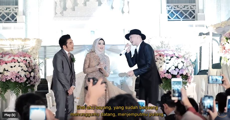 Prank di pernikahan Alfy Saga & Fatma, Anji bikin heboh