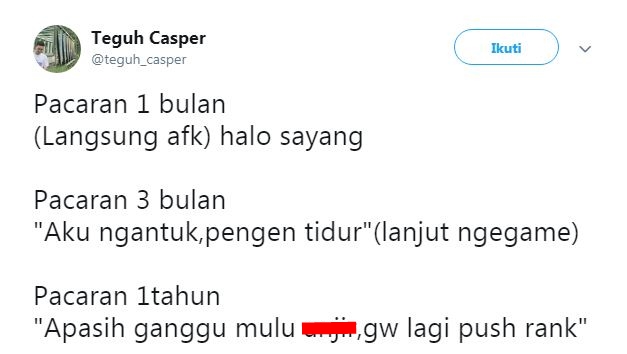 10 Cuitan lucu beda pacaran baru dan sudah lama, nampol abis