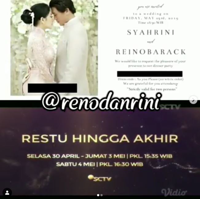 Undangan resepsi Syahrini beredar, tamu dilarang pakai baju putih