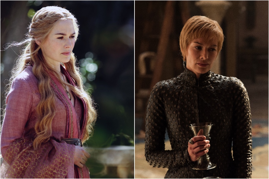 Beda penampilan 18 pemain Game of Thrones season 1 dan 8