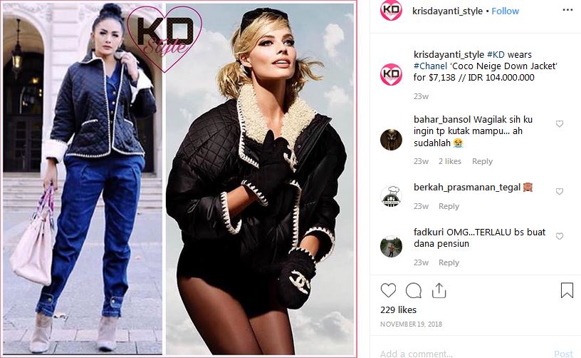 10 Jaket Krisdayanti ini harganya fantastis, ada yang Rp 104 juta