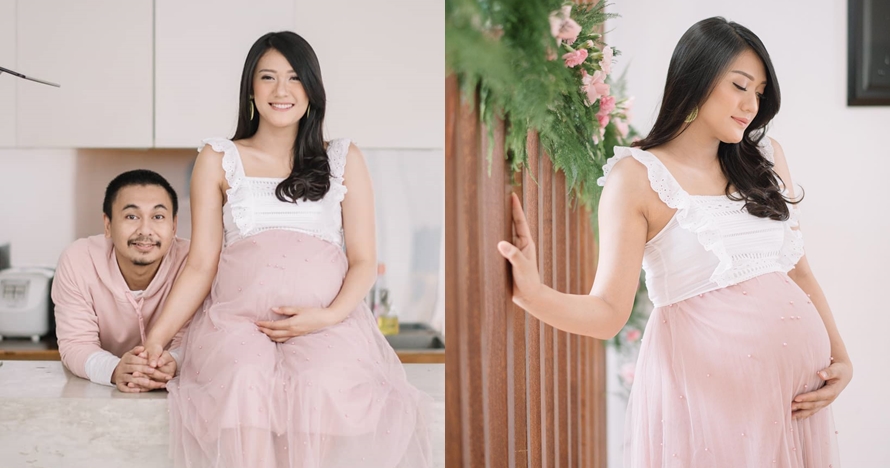 10 Potret maternity Anissa Aziza & Raditya Dika, konsep serba pink
