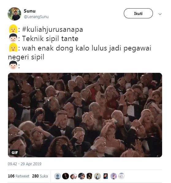 12 Cuitan lucu #KuliahJurusanApa ini bikin kamu auto gagal paham