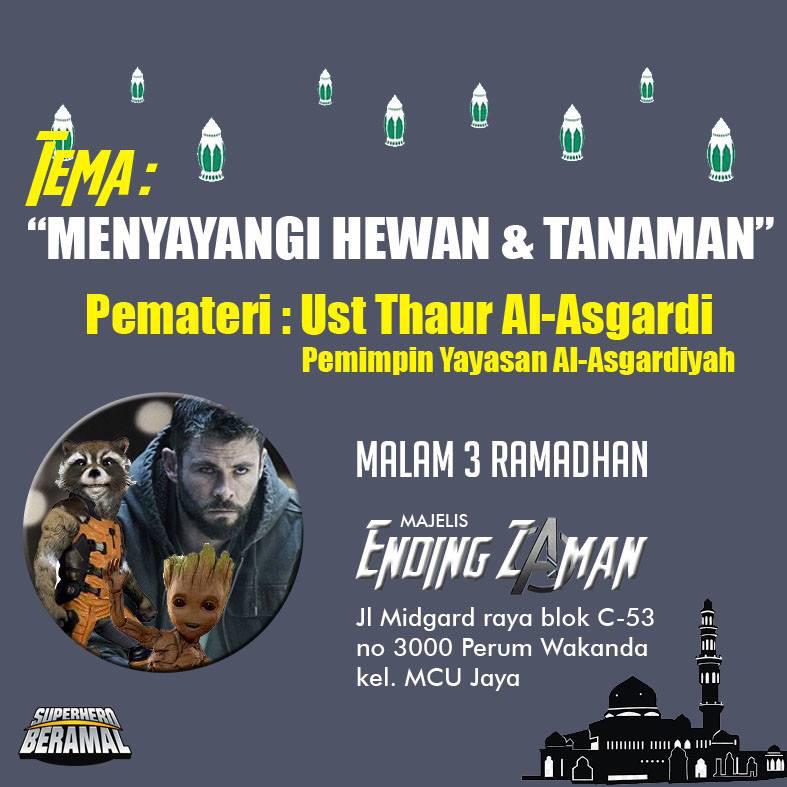 10 Meme kocak Avengers ngisi kajian Ramadan ini bikin cekikikan