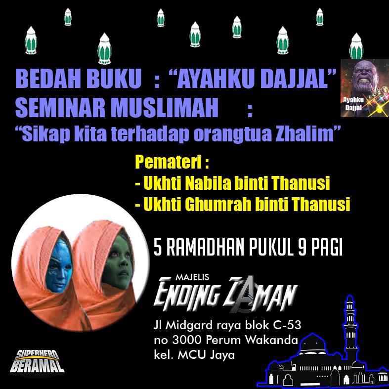 10 Meme kocak Avengers ngisi kajian Ramadan ini bikin cekikikan