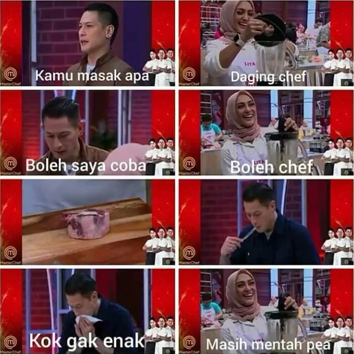 11 Meme lucu Chef Juna bareng Yulita MasterChef ini bikin nyengir
