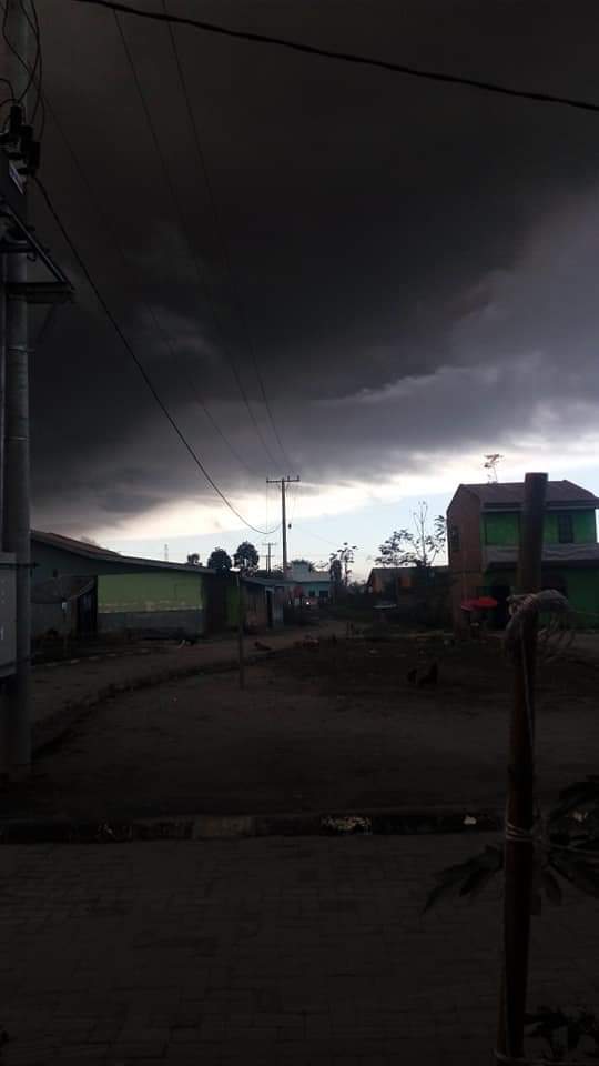 Kondisi terkini Gunung Sinabung pasca erupsi, hujan abu tebal