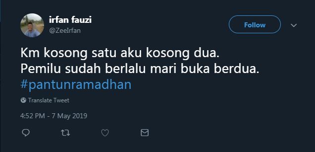 10 Pantun lucu edisi Ramadan ini bikin tersipu malu