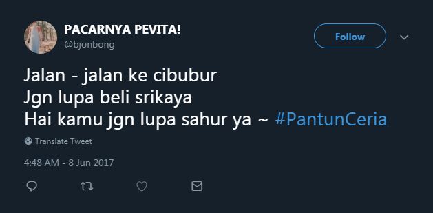 10 Pantun lucu edisi Ramadan ini bikin tersipu malu